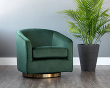 Load image into Gallery viewer, Hazel Swivel Lounge Chair - Gold - Windsorchrome