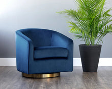 Load image into Gallery viewer, Hazel Swivel Lounge Chair - Gold - Windsorchrome