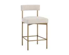 Load image into Gallery viewer, Seneca Counter Stool - Antique Brass - Windsorchrome