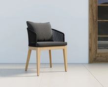 Load image into Gallery viewer, Capri Dining Armchair - Natural - Windsorchrome

