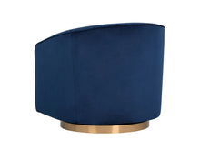 Load image into Gallery viewer, Hazel Swivel Lounge Chair - Gold - Windsorchrome
