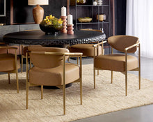 Load image into Gallery viewer, Heloise Dining Armchair - Windsorchrome
